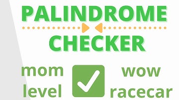 Palindrome checker - determine if a string is a palindrome. LOGIC EXPLAINED. Coding interview
