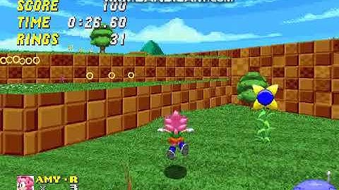 SRB2 2.2 - Greenflower Zone Act 1 but scale is 2x2