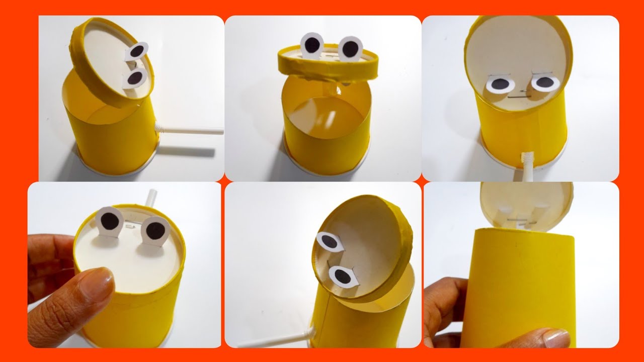 Paper cup animals|Tutorial|diy|repurpose|Recycle cup frog|origami|