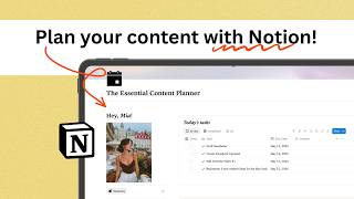 The Notion Content Planner that saves hours every week: full template tour