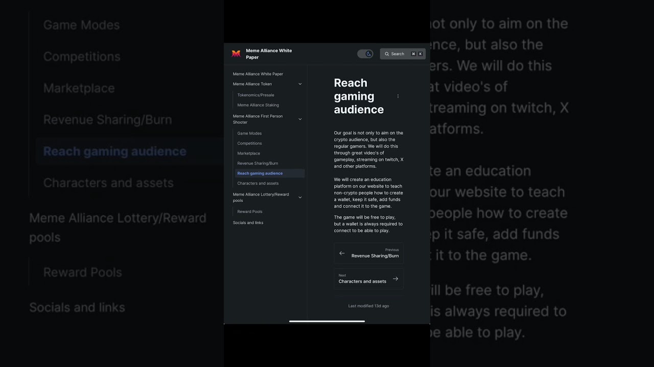 Meme Alliance website and whitepaper are now live!