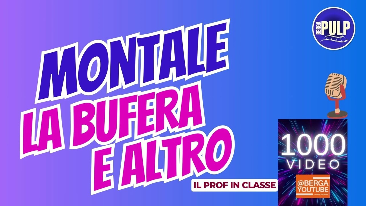 MONTALE La bufera e altro