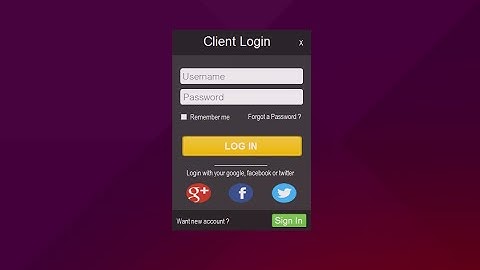 VIsual studio 2015 Flat Design Form Login - C# and VB.NET #3