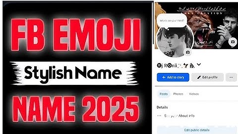 FACEBOOK STYLISH NAME CHANGE 2025 | FACEBOOK STYLISH NAME
