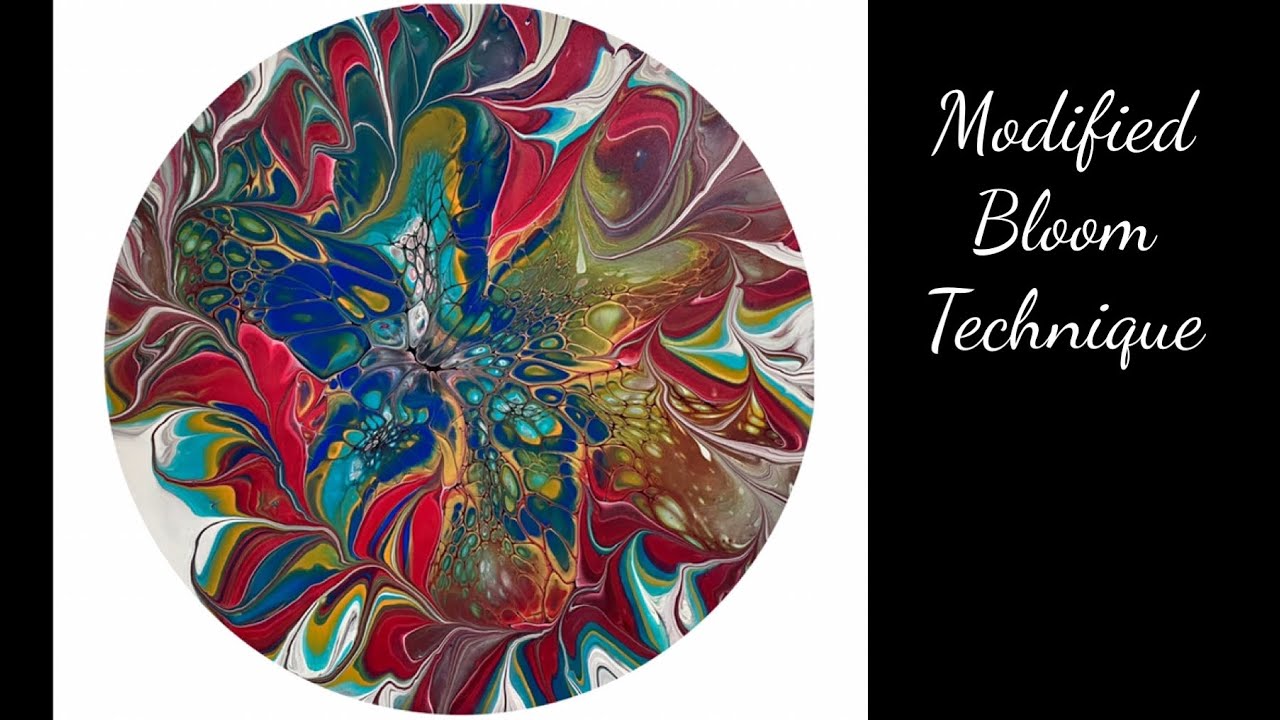 (1180) Modified Bloom Technique ~ Fluid Art ~ Acrylic Paint Pouring ...