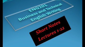 Eng201 Midterm Short Notes Lecture No 1-22 / Mid term Preparation