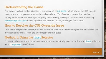 How to Prevent Material UI Checkbox CSS from Overriding Across Angular Components