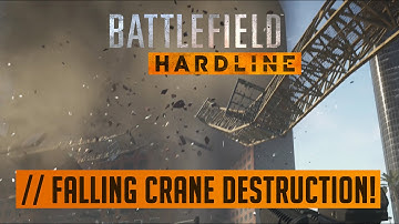 Battlefield Hardline Beta: Amazing Next-gen Crane Destruction: Dynamic Maps & Zipline Off Crane