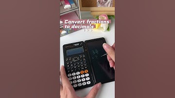 Convert fractions to decimals1👀How to calculate the equation⁉ #newyes #calculator #tutorial #maths