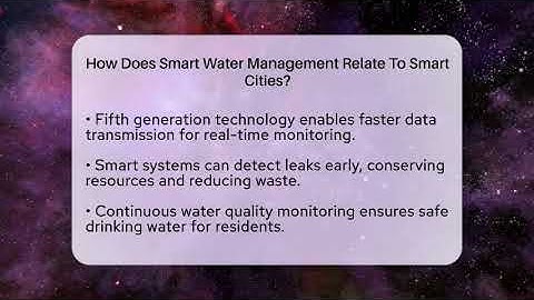 How Does Smart Water Management Relate To Smart Cities? - Talking Tech Trends
