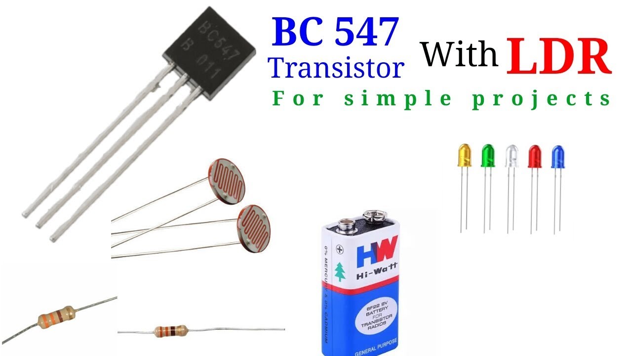 BC547 Transistor Projects for Beginners Electronic Project with NPN