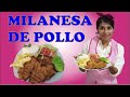 Como hacer milanesa de pollo casera  FACIL Y RAPIDO