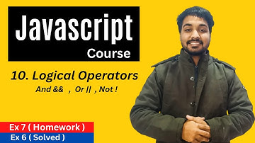 Logical Operators In Javascript | Javascript Tutorial In Hindi #10