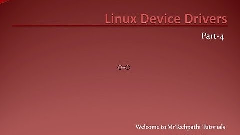 Linux_Device_Drivers_Part-4 : Linux Kernel Modules, User space and Kernel Space