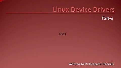 Linux_Device_Drivers_Part-4 : Linux Kernel Modules, User space and Kernel Space