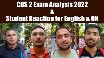 CDS 2 2022 Exam Analysis for GK & English: Check Exam Difficulty Level
