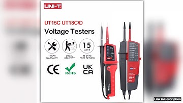 UNIT Voltage Testers UT18C UT18D UT15C Phase Sequence Continuity Voltage Detector LCD Display Auto