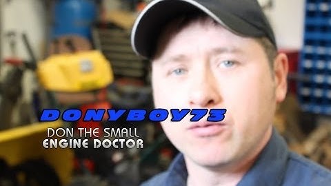 Donyboy73 "Don The Small Engine Doctor" Channel Promo 2014