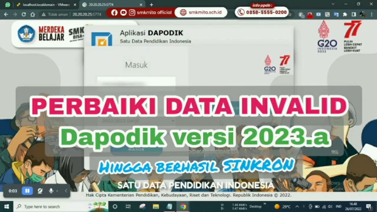 [part2] Dapodik 2023 | Perbaiki Data Invalid, Tarik Data hingga