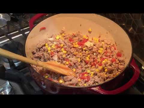 Southwestern Black Eyed Pea Skillet Casserole