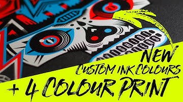 New Custom Ink Colour Mixing System on a 4 Colour Print