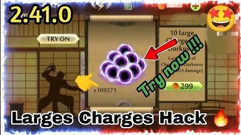 How to do LARGE CHARGES HACK in Shadow Fight 2 || Try this trick NOW !!!!!