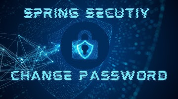 Spring security | Change password