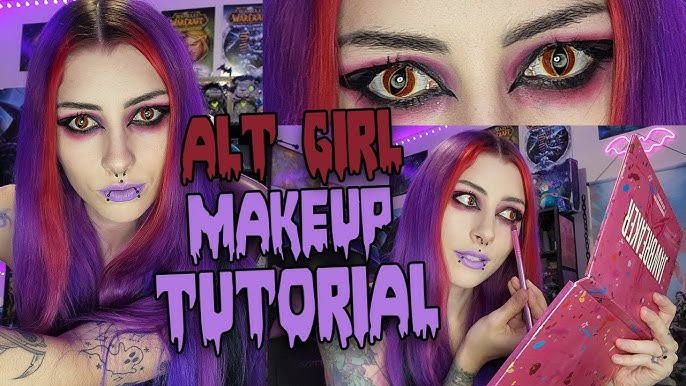 PURPLE GOTH MAKEUP TUTORIAL 💜🦇 