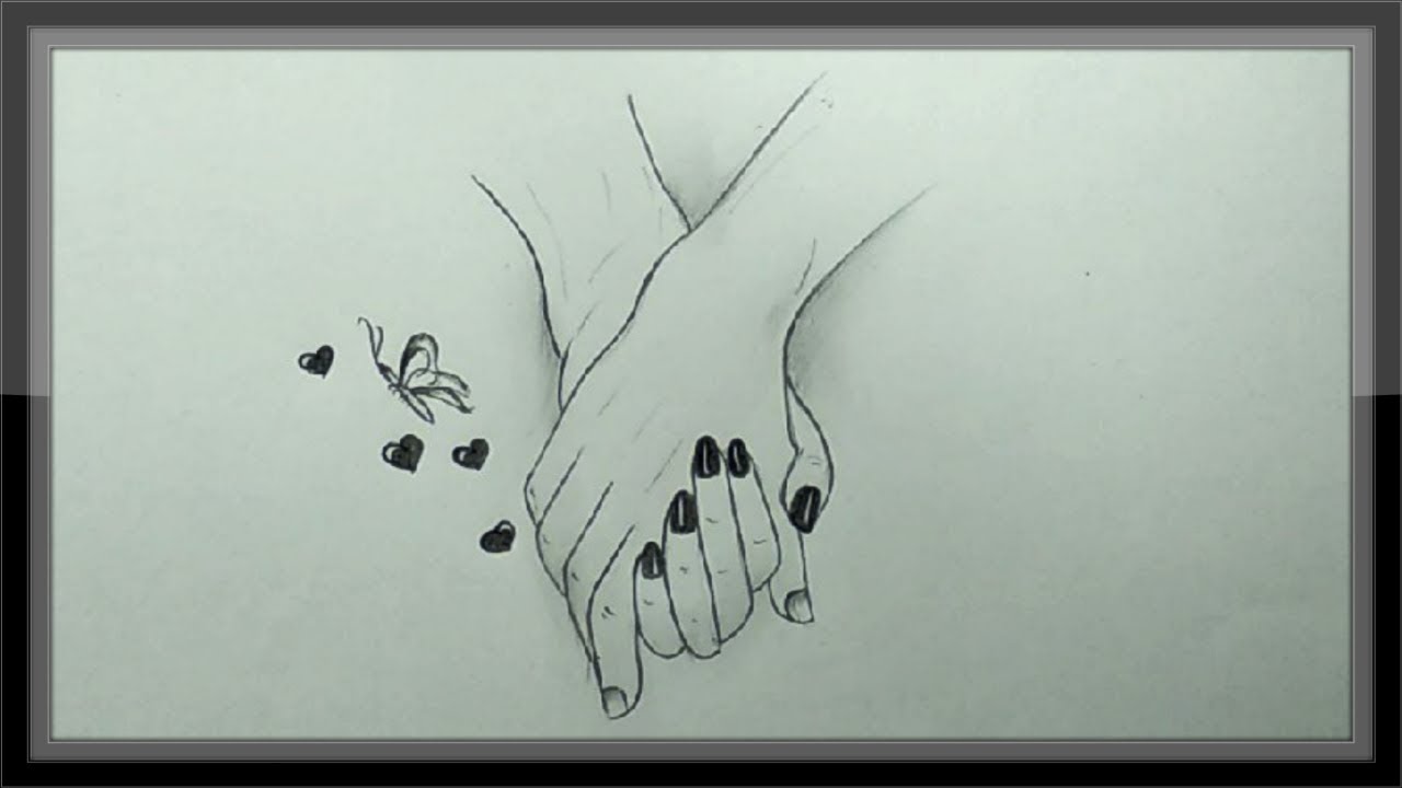 Cool Pencil Drawing A Valentine Design Easy - YouTube