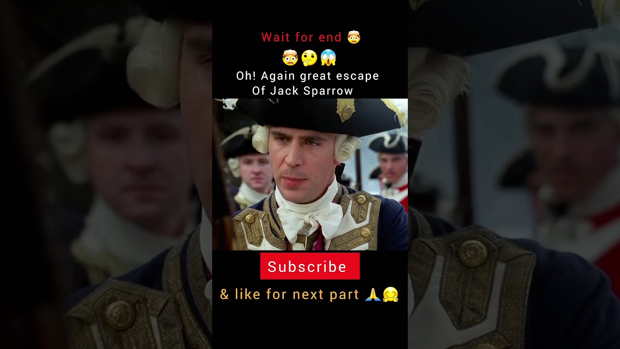 Oh! Another great escape of Jack Sparrow #shorts #trending #movie #viral #subscribe #like #comedy