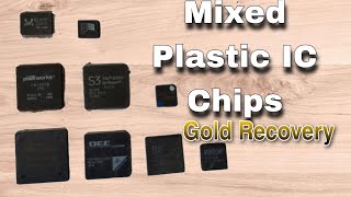 Mixed Thick Plastic IC Chips Gold Recovery | Recover Gold From IC Chips | Gold Recovery