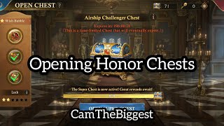 Opening Honor Chests | CamTheBiggest | k753 | Guns Of Glory