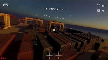 Flight through Updated Hangar C03 Level in Liftoff Simulator