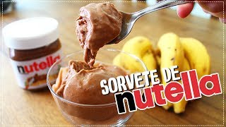 SORVETE DE NUTELA COM APENAS 2 INGREDIENTES
