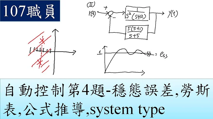 107职员-自动控制第4题-稳态误差,劳斯表,公式推导,system type - 天天要闻