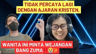 TIDAK PERCAYA LAGI DENGAN AJARAN KRISTEN, WANITA INI MINTA WEJANGAN BANG ZUMA‼️😭✨