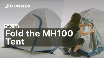 TUTORIAL - How to fold the quechua MH100 TENT (3p)? | Decathlon_QUECHUA