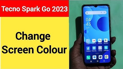 How to change screen colour, Tecno Spark go 2023 me display colour change kaise karen, display colou