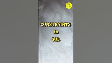 constraints in SQL in Telugu| SQL tutorial Techy Miki| #techymiki #shorts #shortsvideo #sql #python