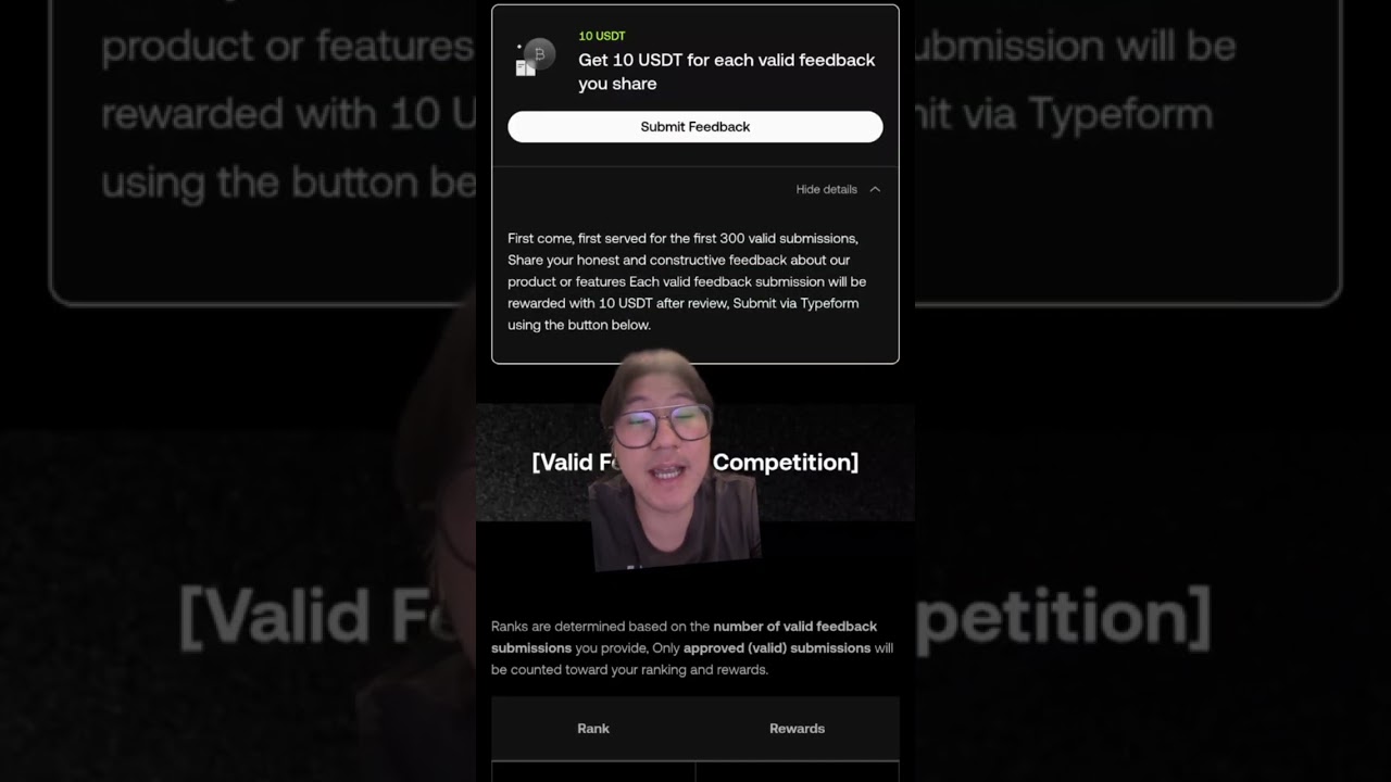Submit a Valid Feedback and Get Rewarded! | 10 USDT Each! - YouTube