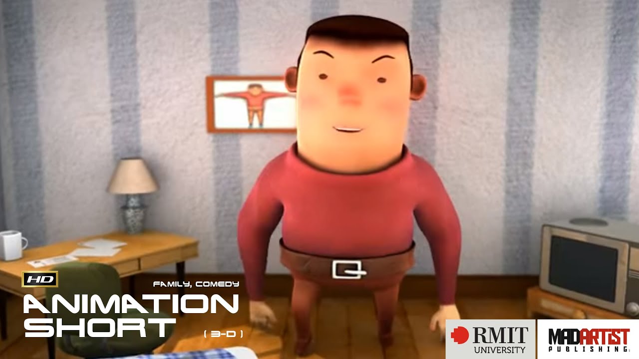 CGI 3D Animated Short Film "ROOM" Funny Animation by Leonarce Tan & RMIT