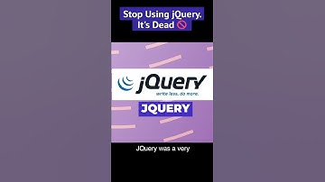 STOP Using jQuery. It