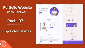 Build a Portfolio Website with Laravel 12 (Beginner Friendly!) | Display all services