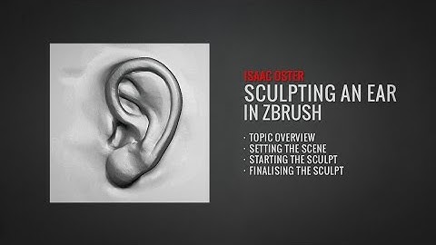 Sculpting an Ear in ZBrush (Full Tutorial at BadKing.com.au)