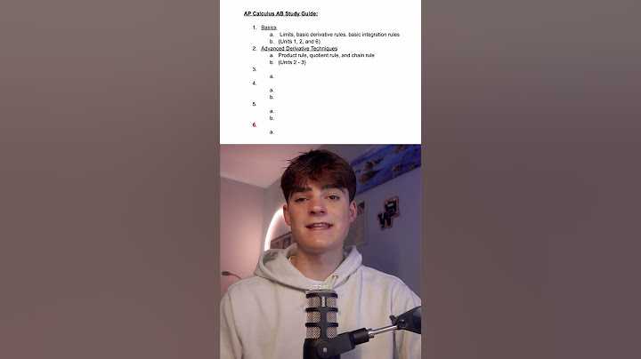 How to get a 5 on the AP Calc AB exam in 60 seconds