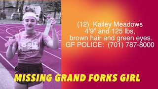 BREAKING NEWS: Missing Grand Forks Girl