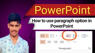 How to use paragraph option in PowerPoint //PowerPoint में पैराग्राफ़ विकल्प का उपयोग कैसे करें