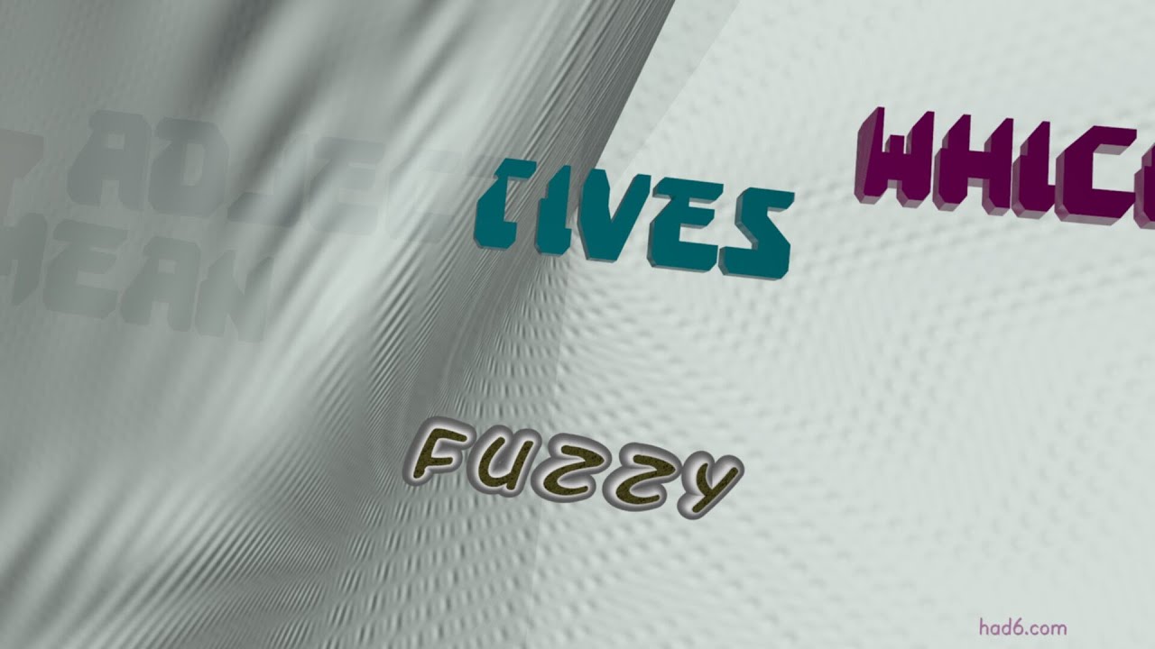 fuzzy 7 adjectives meaning fuzzy (sentence examples) YouTube