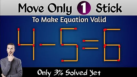 Turn the wrong equation into correct, Matchstick puzzle