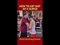 How to get out of a #clinch #boxing #technique #sweetscience